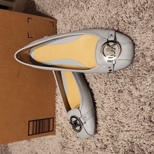 Light blue Michael Kors flats